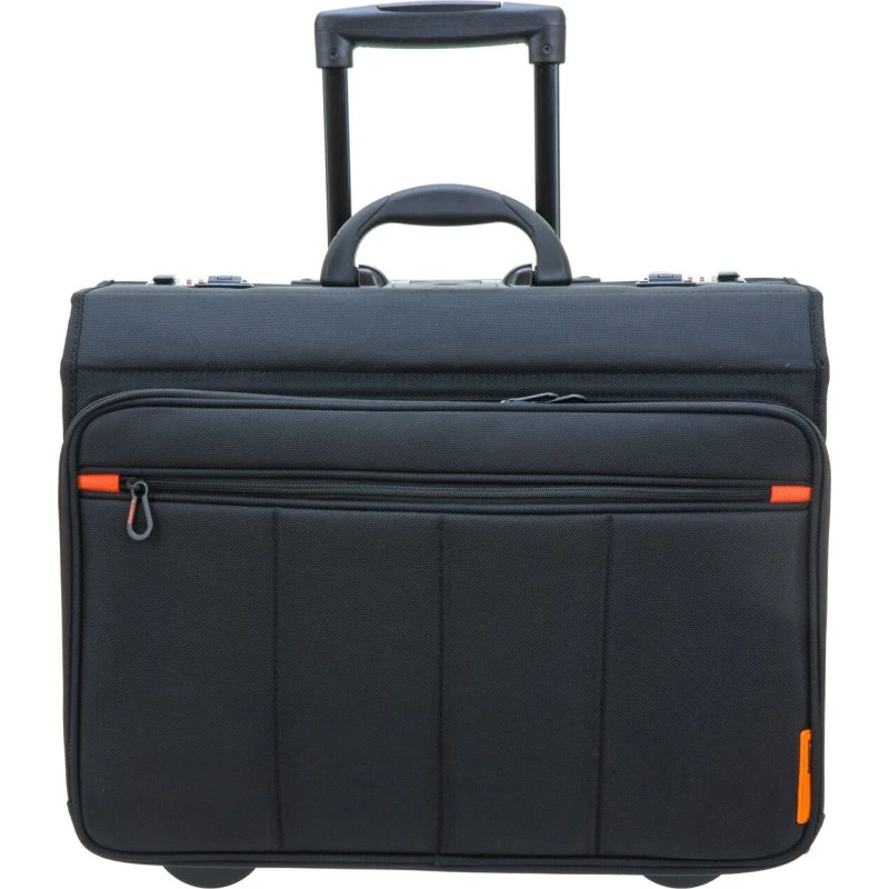 Davidts Großer Pilotenkoffer Trolley 30 Liter Schwarz