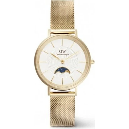 Daniel Wellington Petite Lune DW00100771 Gold, 32 mm, weißes Zifferblatt
