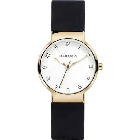 Jacob Jensen Timeless Nordic 29mm Titan Goldfarben