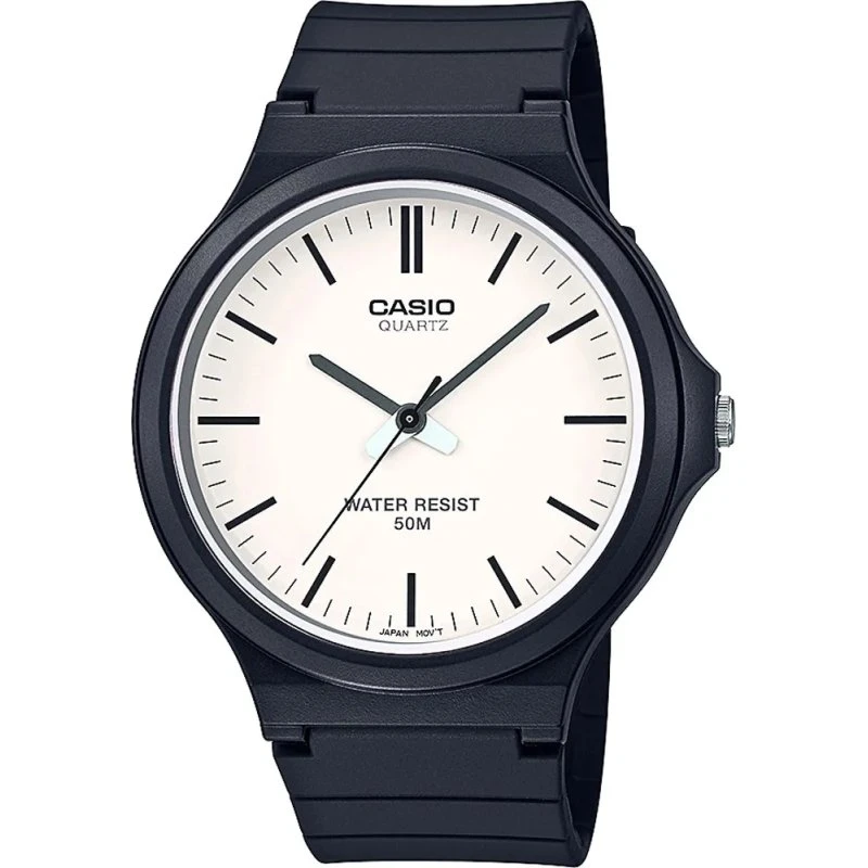 Casio MW-240-7EVEF Schwarz Resin Armbanduhr 48mm