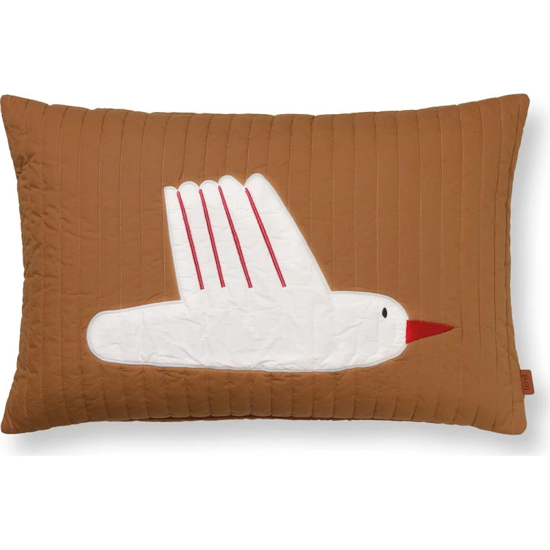 Ferm Living Bird Quilted Kissen Rechteckig