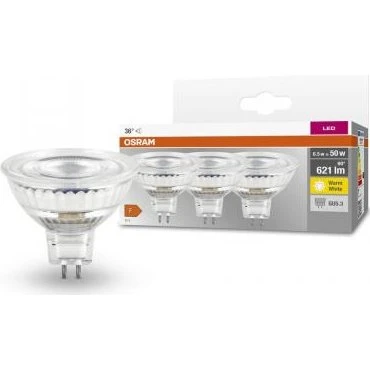 Osram LED MR16 GU5.3 6,5W 36° 2700K 3er Pack