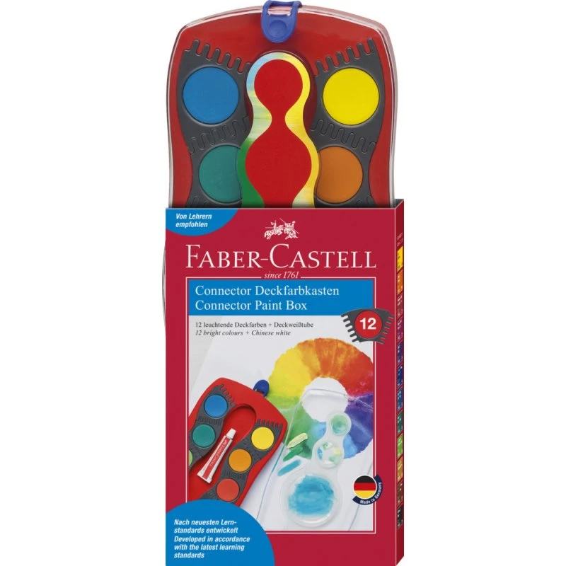 Faber-Castell Deckfarbkasten CONNECTOR 12 Farben