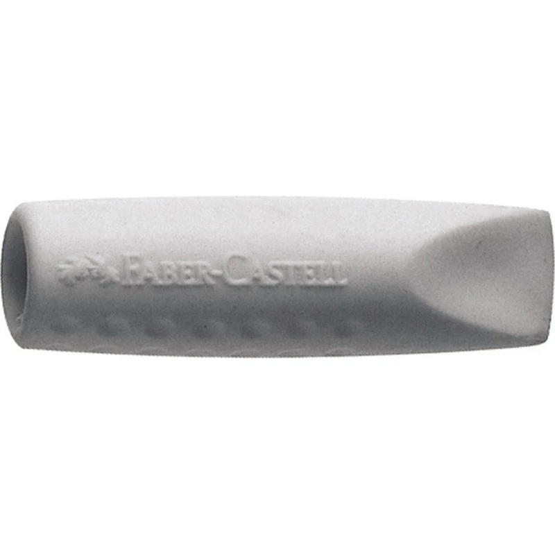Faber-Castell GRIP ERASER CAP Radierer, 2er-Pack, Grau