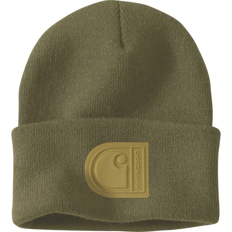 Carhartt Knit Cuffed C Patch Beanie schwarz