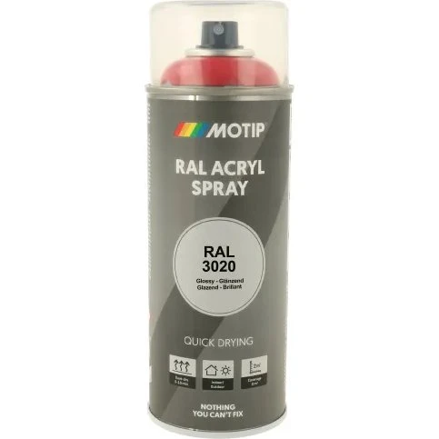 MOTIP RAL 3020 Acrylspray Verkehrsrot 07088