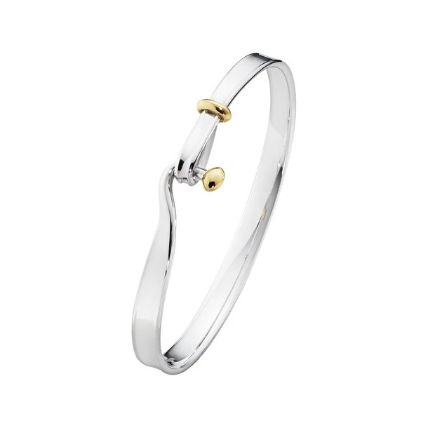 Georg Jensen TORUN Armreif 18K Gelbgold & Silber