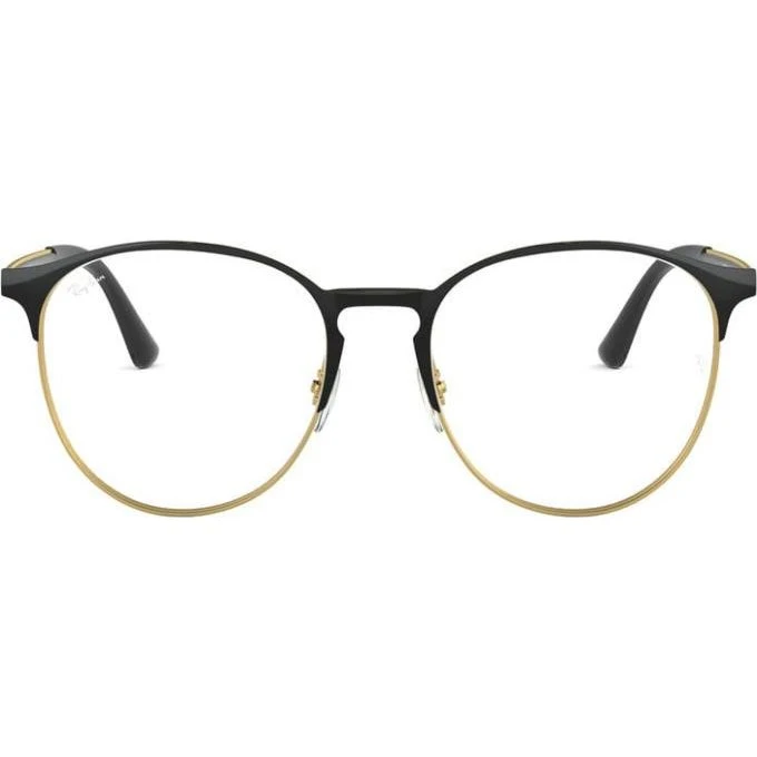 Ray-Ban RX 6375 Brille Unisex - Rundes Metallgestell Schwarz
