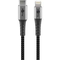 Goobay USB-C auf Lightning Vollmetall-Kabel 0,5 m