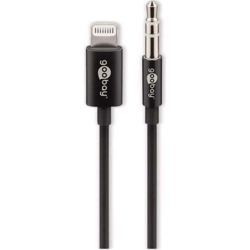Goobay 66805 Lightning auf 3,5 mm Kabel 1 m schwarz
