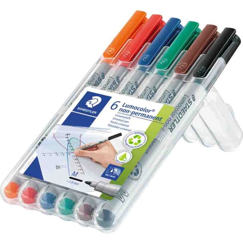 STAEDTLER Lumocolor non-permanent 315M Marker, 6er Set