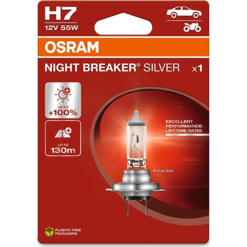 Osram NIGHT BREAKER® SILVER H7 64210NBS-2HB