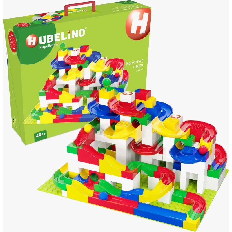 Hubelino Kugelbahn Baukasten maxi, 213-teilig
