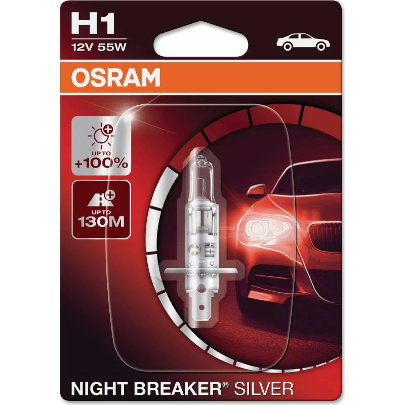 OSRAM Night Breaker Silver H1 P14.5s 12V/55W