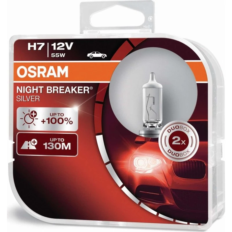OSRAM NIGHT BREAKER SILVER H7 55W PX26d (2er Box)