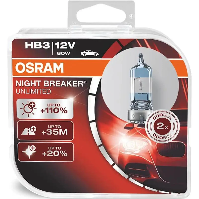 Osram Night Breaker Unlimited HB3 60W 12V Doppelpack