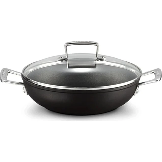 Le Creuset Niedriger Kochtopf mit Glasdeckel
