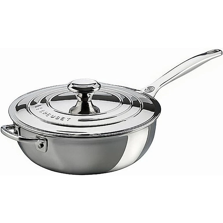 Le Creuset 3-ply Plus Sautépfanne antihaft 24 cm mit Deckel