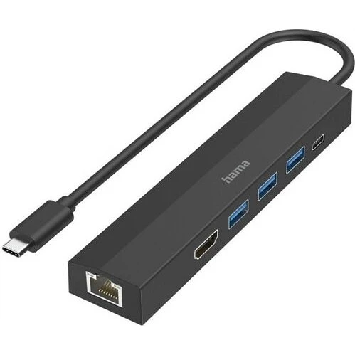 Hama USB-C-Hub 6 Ports schwarz