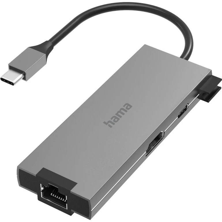 Hama 200109 USB-C-Multiport 5 Ports Grau