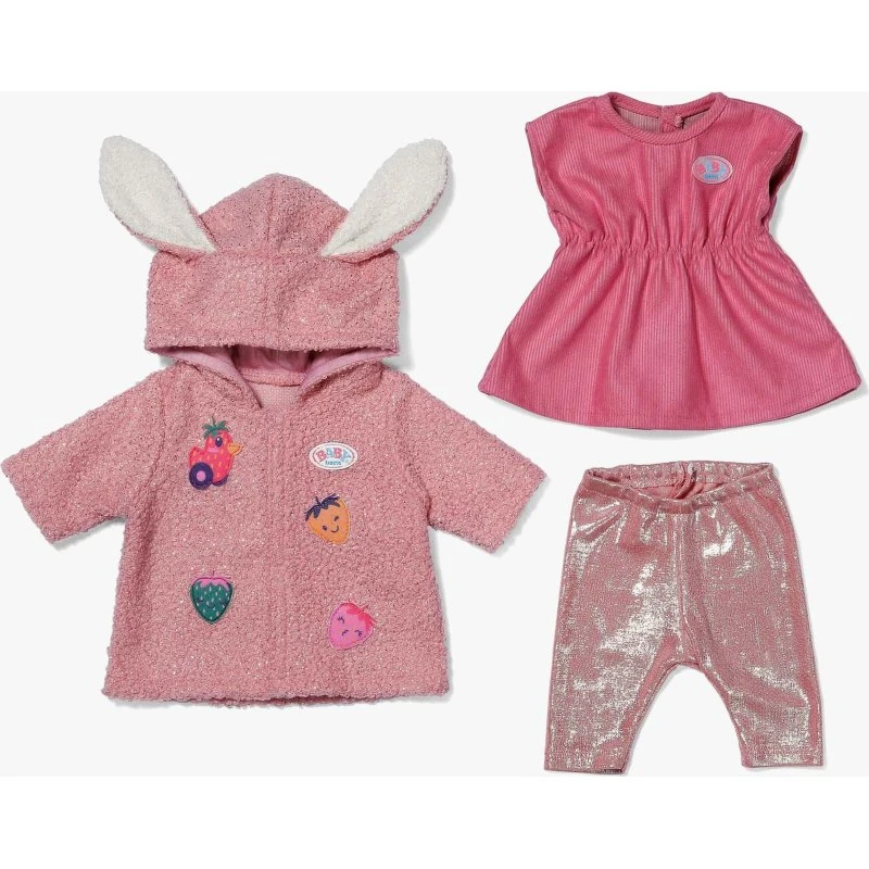 Zapf Creation BABY born Puppen-Outfit Set mit Mantel & Kleid