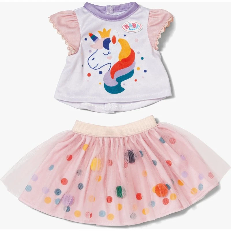 Zapf Creation BABY born Einhornkleid mit Tutu für 43cm Puppen