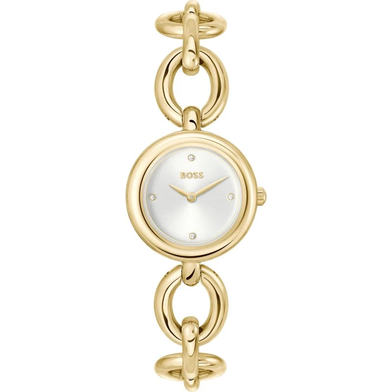 BOSS Live 1502792 Damenuhr Edelstahl, 28 mm, Skeleton