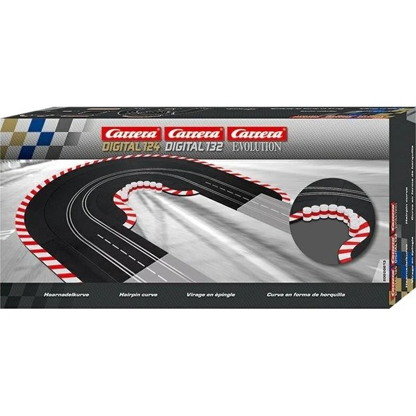 Carrera 20613 Haarnadelkurve Set für Evolution 1/32 & 1/24