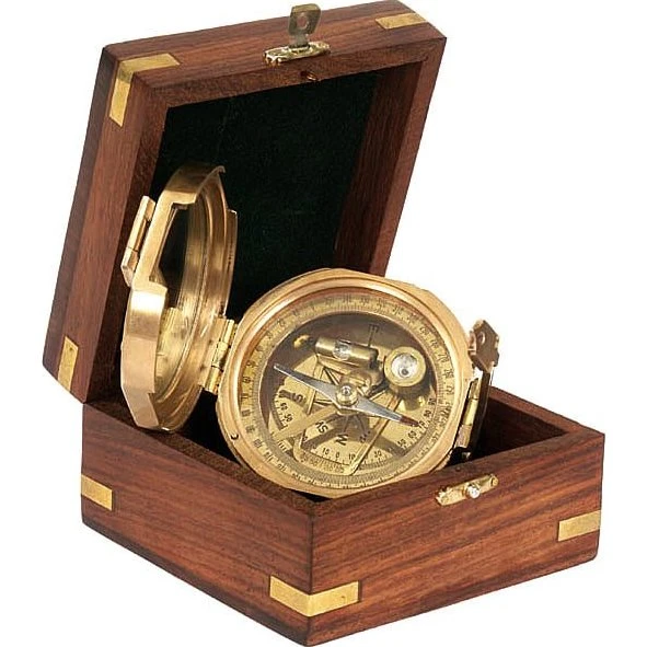 Origin Outdoors Sighting Mirror Classic Kompass Messing