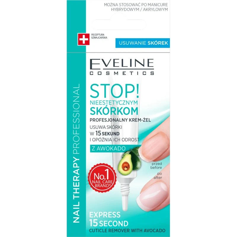 Eveline Cosmetics Nail Therapy Nagelhautentfernungs-Gel-Creme, 12 ml