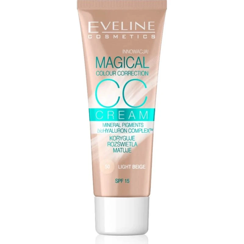 Eveline Cosmetics Magische Farbe CC Creme, 50 Hellbeige, 30 ml