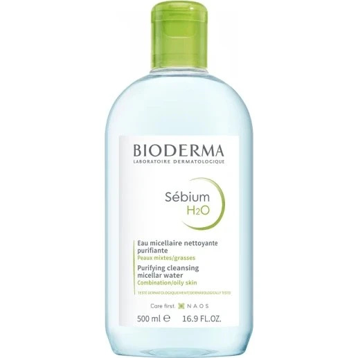 Bioderma Sébium H2O Mizellenwasser für Mischhaut & fettige Haut, 500 ml