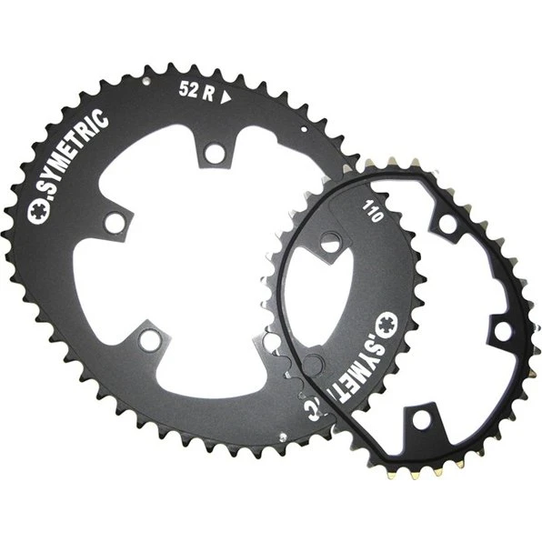 Stronglight Osymetric Kettenblatt Kit 52/38 Zähne 110mm schwarz