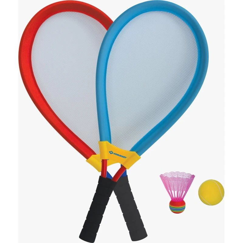 SCHILDKRÖT Giant Racket-Set, blau/rot