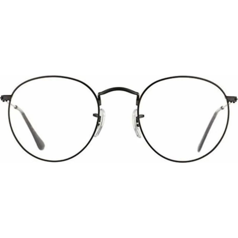 Ray-Ban RX3447V Round Metal Brille - Schwarz Transparent