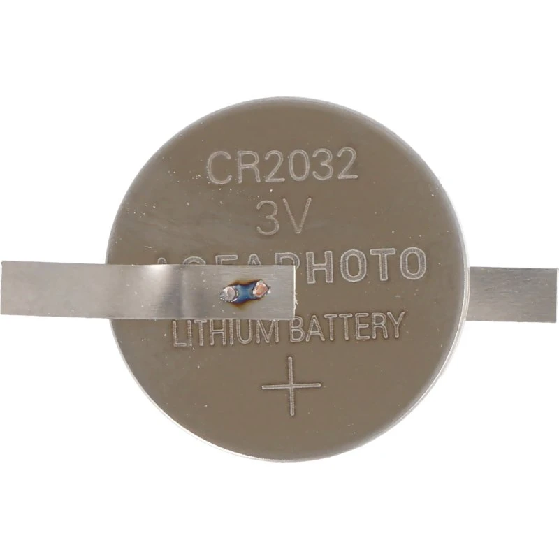 CR2032 Lithium-Batterie mit Z-Lötfahnen, 3,0 V, 210 mAh