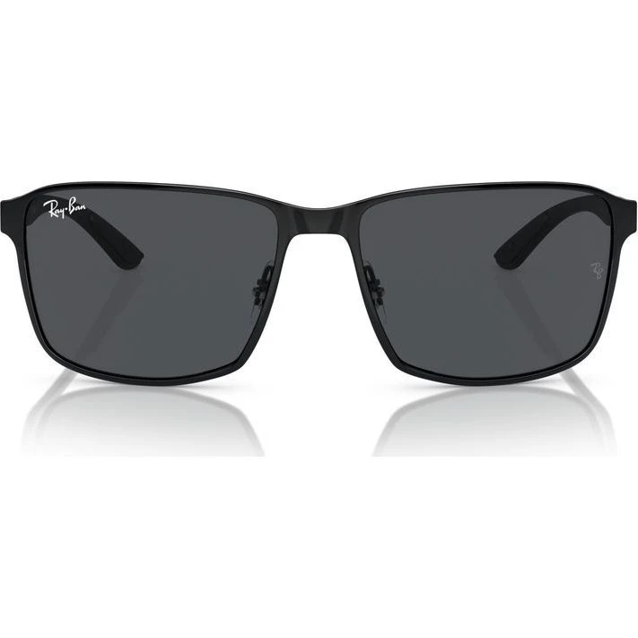 Ray-Ban RB3721 186/87 Unisex Sonnenbrille - Schwarz/Grau