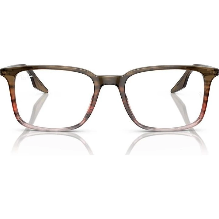 Ray-Ban RX5421 Brille - Acetat Gestell, Braun, Quadratisch