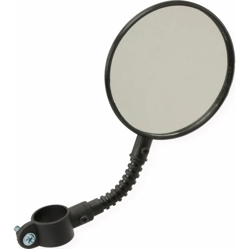 DUNLOP Fahrrad-Spiegel schwarz mit Reflektor