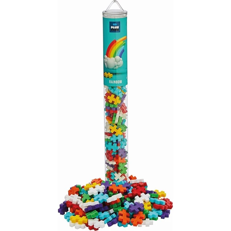 Plus-Plus 100-teiliges Röhren-Bauset, Rainbow Mix
