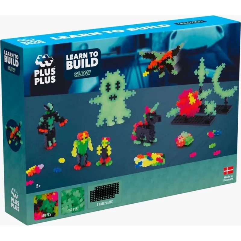Plus-Plus Learn to Build Glow Bausatz, 500 Teile
