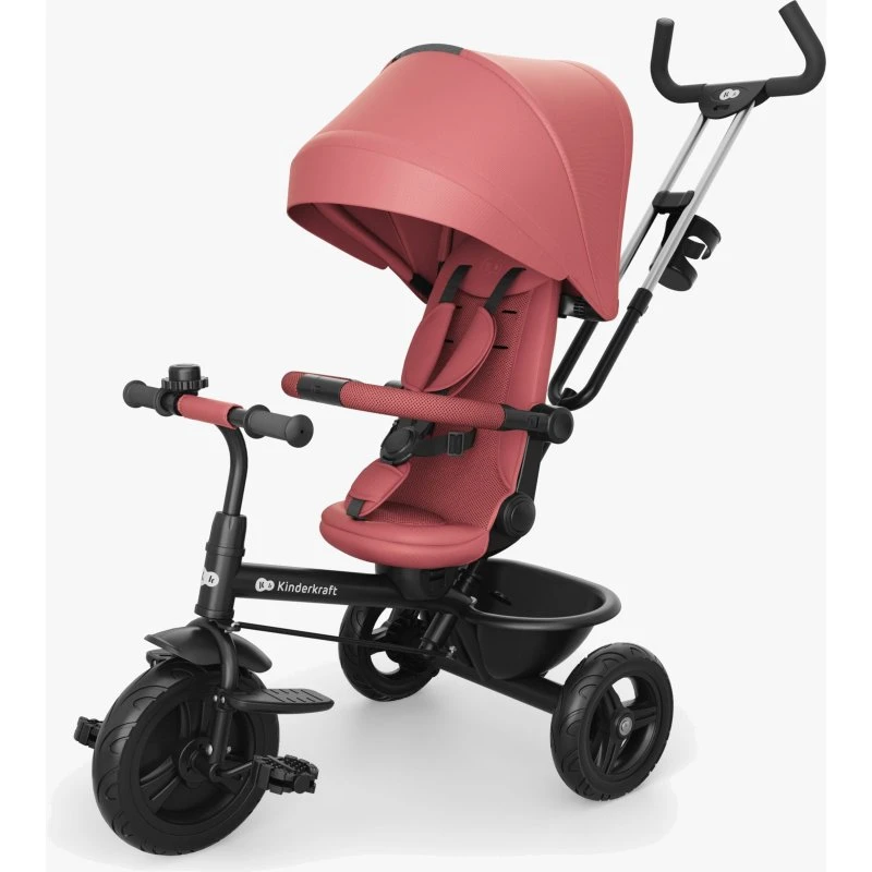 Kinderkraft Dreirad ASTON 2 PLUS - 6-in-1 Wachstums-Dreirad