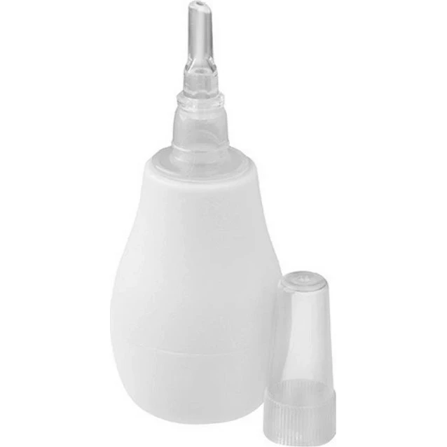 Babyono Nasensauger mit Silikonspitze, Weiß, ab 0 Monaten