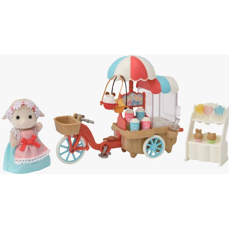 Sylvanian Families Spielset Popcorn-Stand mit Schafmutter Barbara