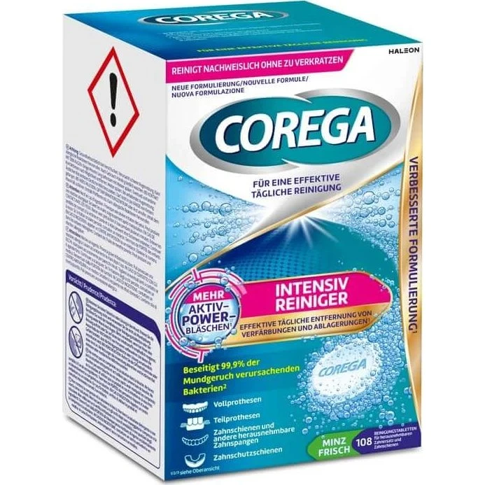 Corega Intensiv-Reiniger Tabs Rundumschutz, 108 Stück
