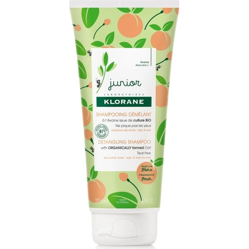 Klorane Junior Pfirsich Entwirrendes Shampoo 200 ml