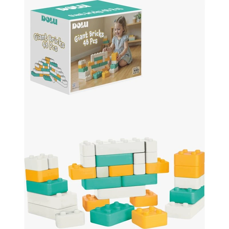 Dolu Bausteine Giant 48-tlg. Bauklötze für Kleinkinder