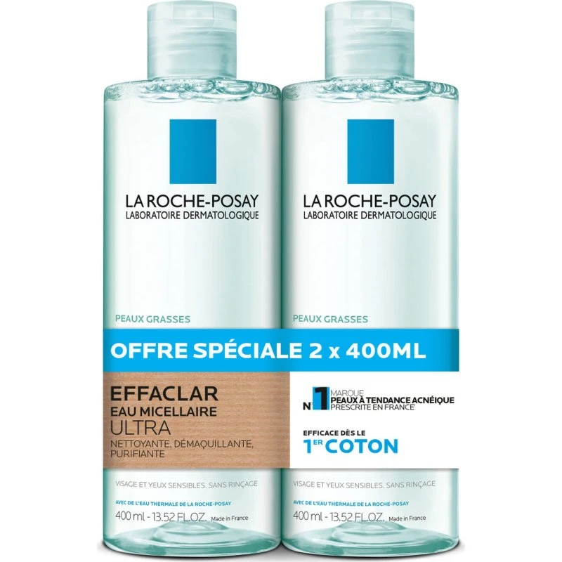 La Roche-Posay Effaclar Mizellenwasser Ultra fettige Haut 400 ml