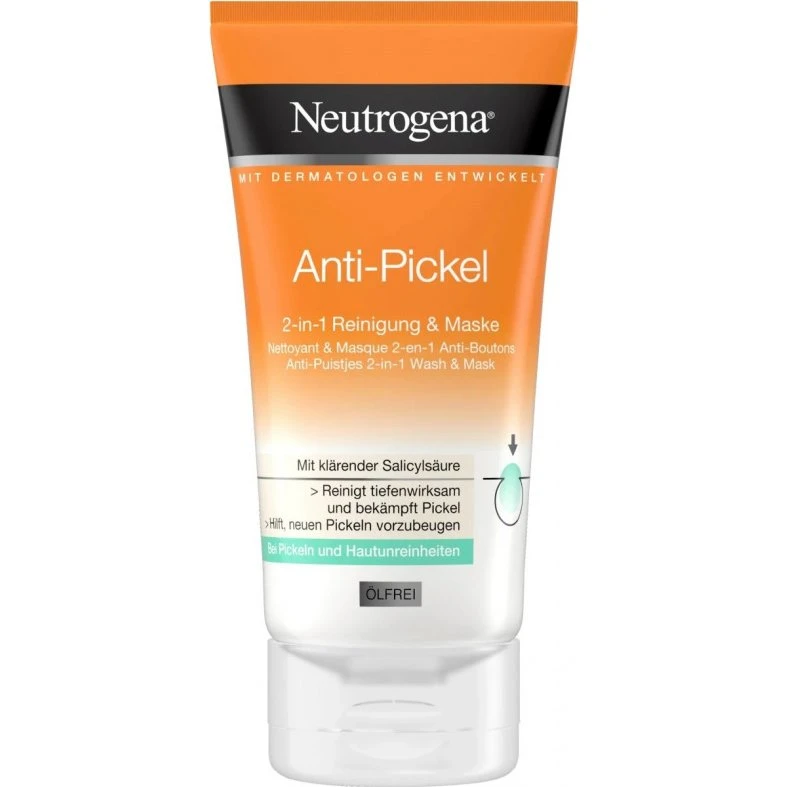 Neutrogena Anti-Pickel 2-in-1 Reinigung & Maske 150 ml