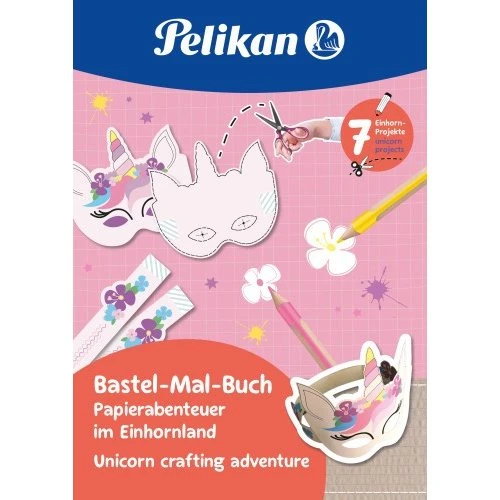 Pelikan Bastel- und Ausmalbuch Einhornland DIN A4